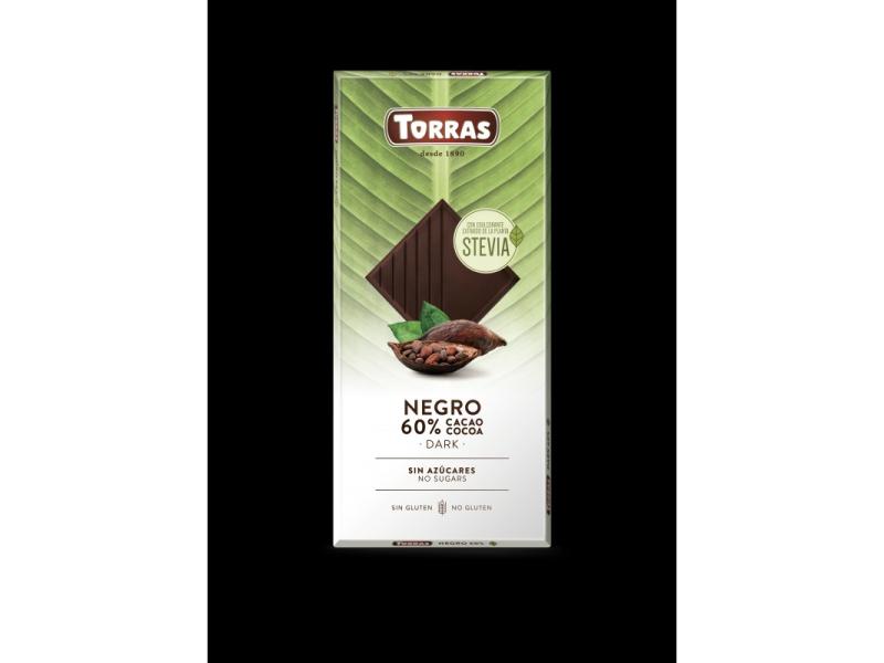 Torras Étcsokoládé hozáadott cukor nélkül, édesítőszerrel 100g