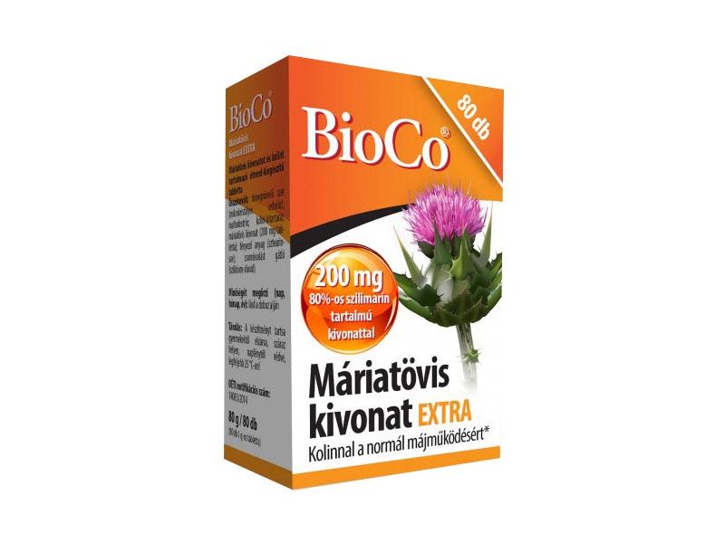 BioCo Máriatövis Extra 200mg, (Kolin 85 mg) 80db BioCo Máriatövis Extra 200mg, (Kolin 85 mg) 80db