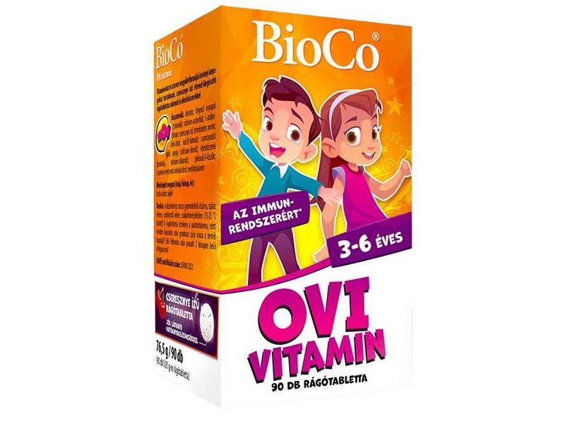 BioCo OVI vitamin rágótabletta 3-6 éveseknek rágótabletta 90db
