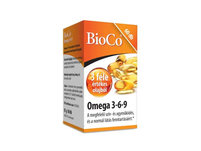 BioCo Omega 3-6-9 (Halo.498,Ligetszépeo.200,Lenmago.300mg) 60db