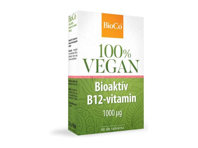 BioCo 100% VEGAN Bioaktív B12-vitamin 1000mcg 90db