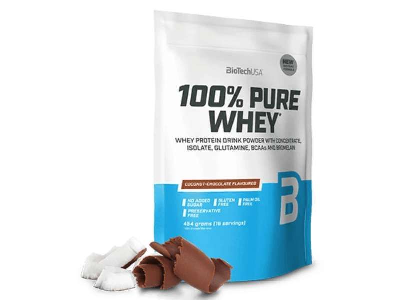 Biotech 100% Pure Whey protein kókusz csokoládé 400g Biotech 100% Pure Whey protein kókusz csokoládé 400g