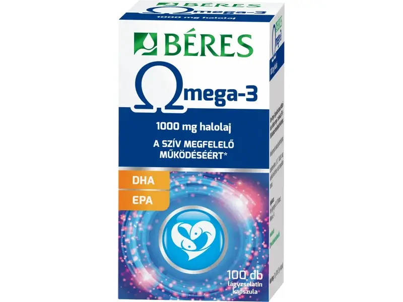 Béres Omega-3 lágy zselatin kapszula 100db Béres Omega-3 lágy zselatin kapszula 100db