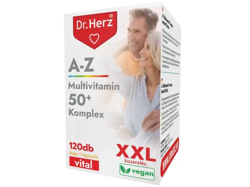 Dr. Herz A-Z Multivitamin 50+ Komplex XXL 120 db Kapszula Dr. Herz A-Z Multivitamin 50+ Komplex XXL 120 db Kapszula