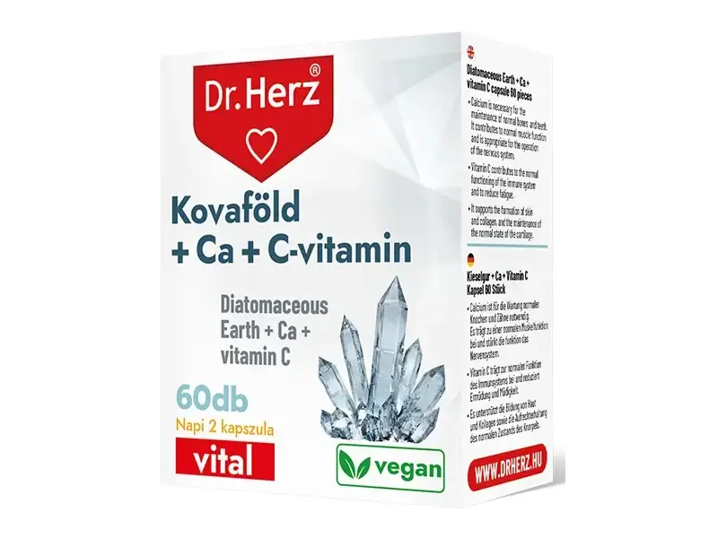 Dr. Herz Kovaföld + Ca + C-vitamin 60 db kapszula Dr. Herz Kovaföld + Ca + C-vitamin 60 db kapszula