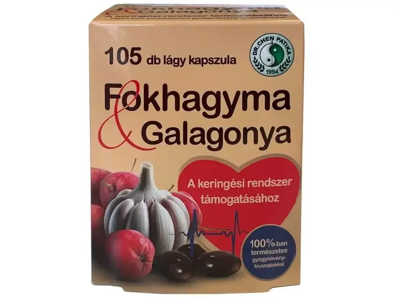 Dr. Chen Fokhagyma és Galagonya kapszula 105 db Dr. Chen Fokhagyma és Galagonya kapszula 105 db