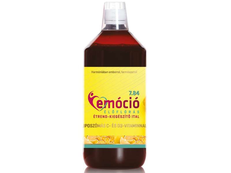 Emóció 7.84 élőflórás étrend-kiegészítő ital liposzómás C- és D3-vitaminnal 1 L Emóció 7.84 élőflórás étrend-kiegészítő ital liposzómás C- és D3-vitaminnal 1 L