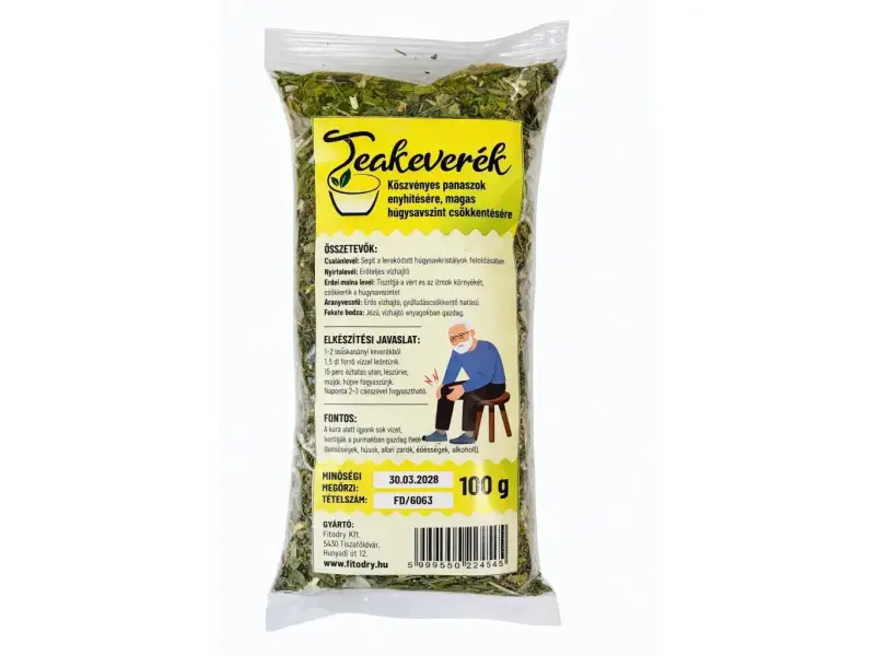 Fitodry teakeverék köszvényes panaszok enyhítésére Fitodry teakeverék köszvényes panaszok enyhítésére
