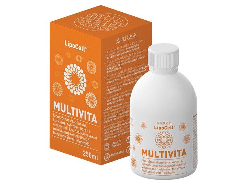 LIPOCELL Multivita liposzómás étrend kiegészítő 250 ml LIPOCELL Multivita liposzómás étrend kiegészítő 250 ml