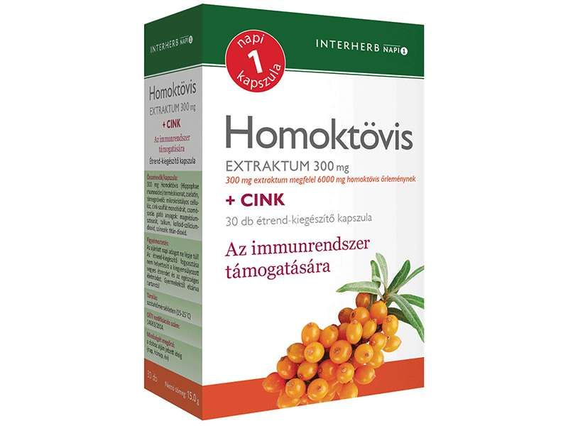 Interherb NAPI1 Homoktövis Extraktum 30 db Interherb NAPI1 Homoktövis Extraktum 30 db