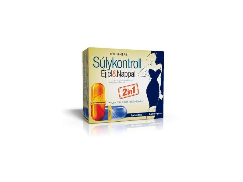 Interherb Súlykontroll Éjjel&Nappal 2x60 db kapszula Interherb Súlykontroll Éjjel&Nappal 2x60 db kapszula