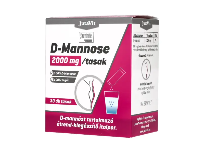 JutaVit D-Mannose 2000 mg 30 db tasak JutaVit D-Mannose 2000 mg 30 db tasak
