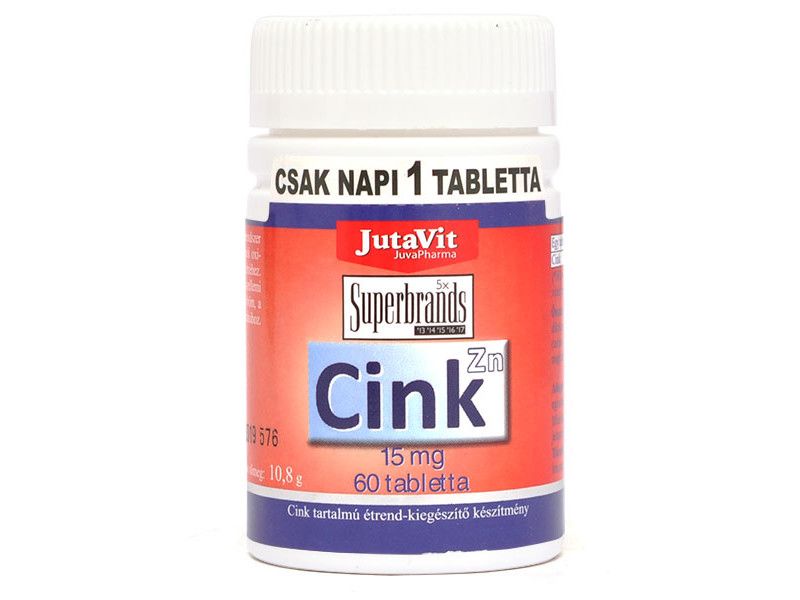JutaVit Cink tabletta 60db 15mg
