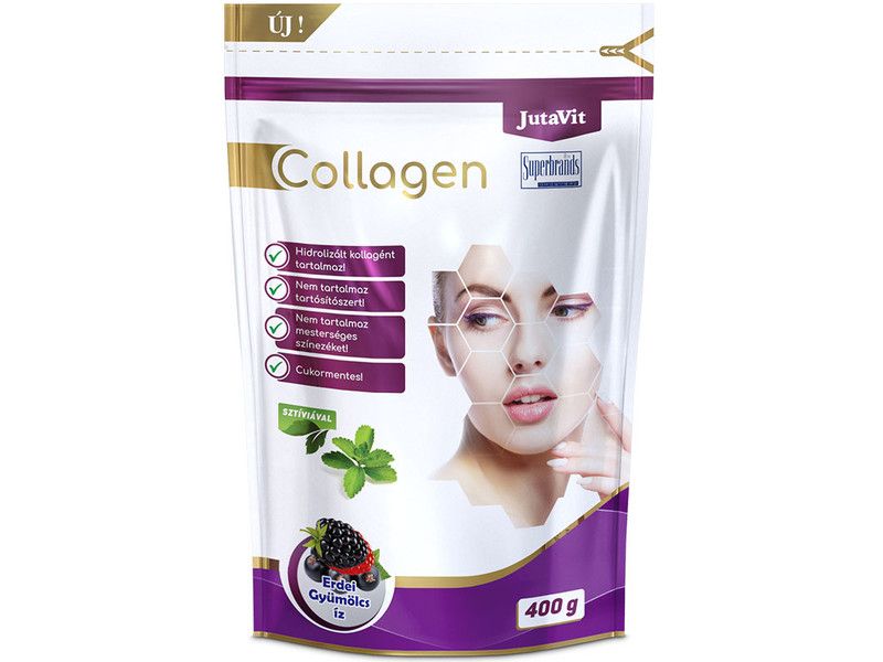 JutaVit Collagen Komplex italpor 400g Erdei gyümölcs ízben JutaVit Collagen Komplex italpor 400g Erdei gyümölcs ízben