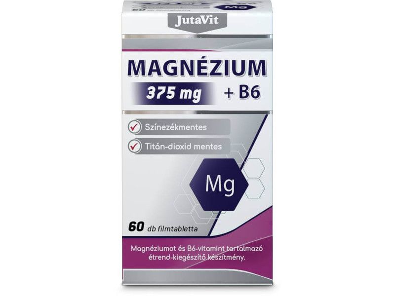 JutaVit Magnézium 375mg+B6 60db JutaVit Magnézium 375mg+B6 60db