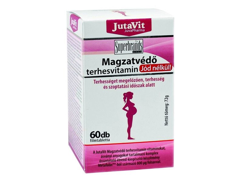 JutaVit Magzatvédő terhesvitamin (JÓD nélkül) 60db JutaVit Magzatvédő terhesvitamin (JÓD nélkül) 60db