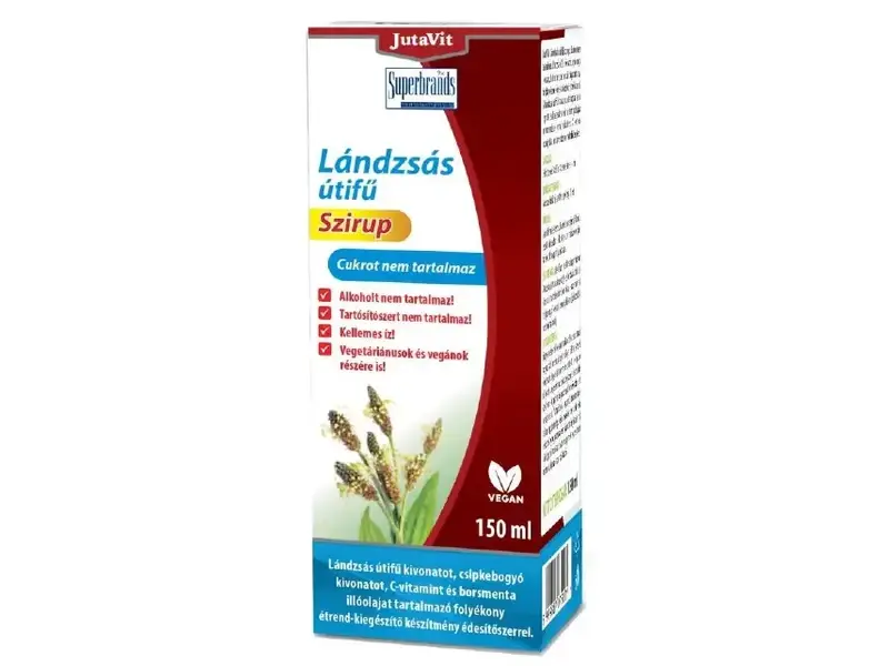 Jutavit Lándzsás Útifű Szirup Cukormentes 150 ml Jutavit Lándzsás Útifű Szirup Cukormentes 150 ml