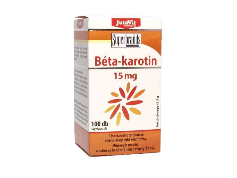 Jutavit Béta-karotin 15mg 100db Jutavit Béta-karotin 15mg 100db