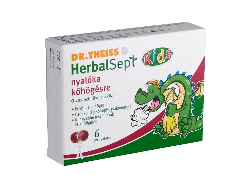 Dr. Theiss HerbalSept nyalóka köhögésre 6 db Dr. Theiss HerbalSept nyalóka köhögésre 6 db