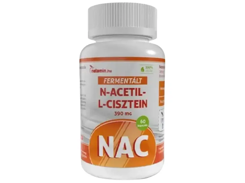 Netamin Fermentált N-Acetil-L-cisztein kapszula 60 db Netamin Fermentált N-Acetil-L-cisztein kapszula 60 db