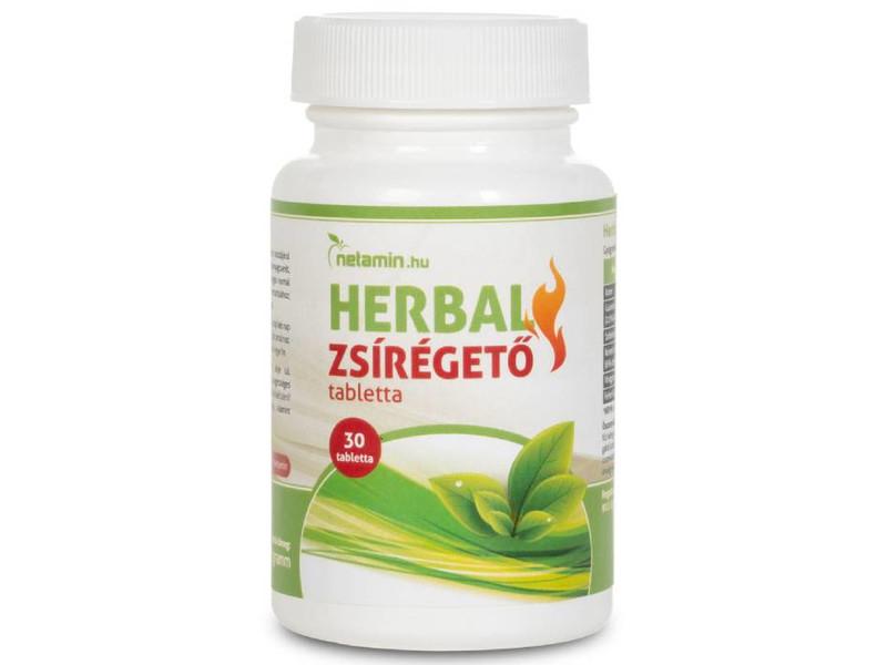 Netamin Herbal Zsírégető tabletta 30 db Netamin Herbal Zsírégető tabletta 30 db