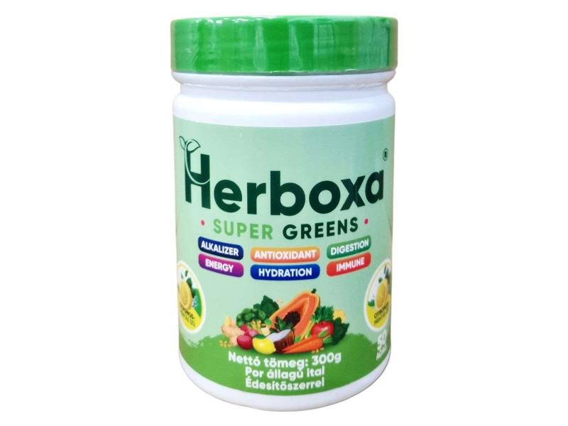 Herboxa Super Greens citrom-menta 300g Herboxa Super Greens citrom-menta 300g