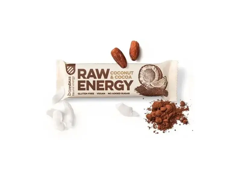 Bombus Energy Kókusz és Kakaó szelet 50 g Bombus Energy Kókusz és Kakaó szelet 50 g