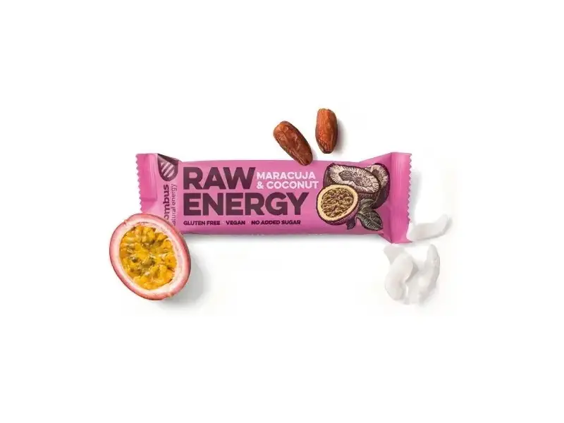 Bombus Energy Maracuja és Kókusz szelet 50 g Bombus Energy Maracuja és Kókusz szelet 50 g