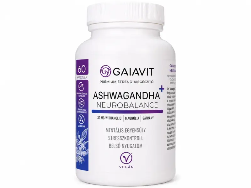Gaiavit Ashawagandha Neurobalance-60 kapszula Gaiavit Ashawagandha Neurobalance-60 kapszula