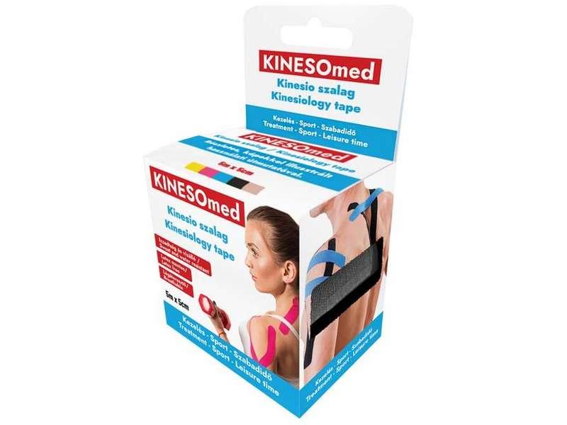 KINESOMED Kinesio szalag 5 m x 5 cm fekete KINESOMED Kinesio szalag 5 m x 5 cm fekete