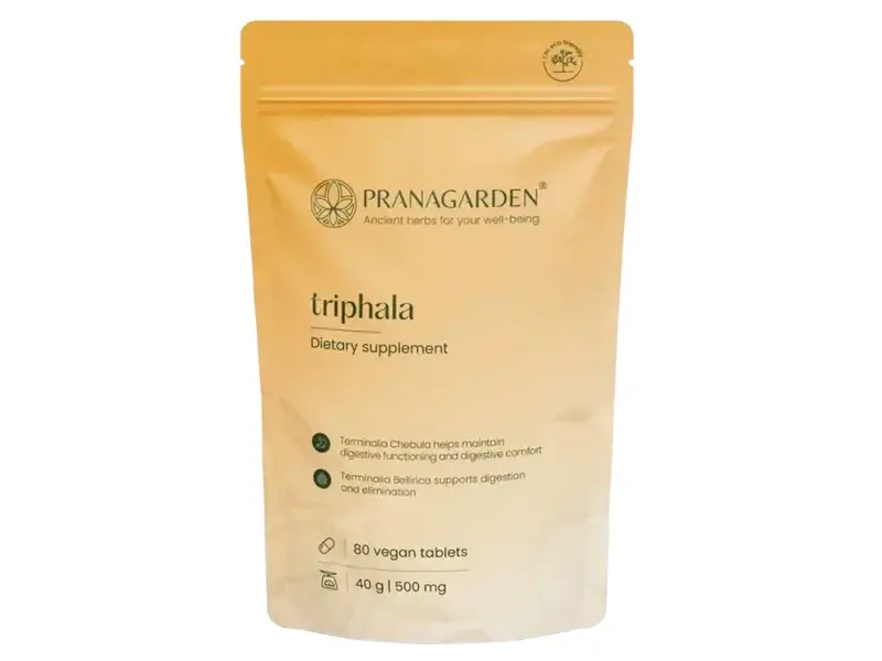 Pranagarden Triphala gyógynövény tabletta 80 db Pranagarden Triphala gyógynövény tabletta 80 db
