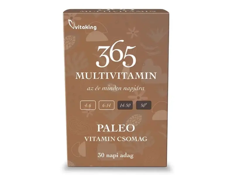 Vitaking 365 PALEO Multivitamin csomag 30 db Vitaking 365 PALEO Multivitamin csomag 30 db