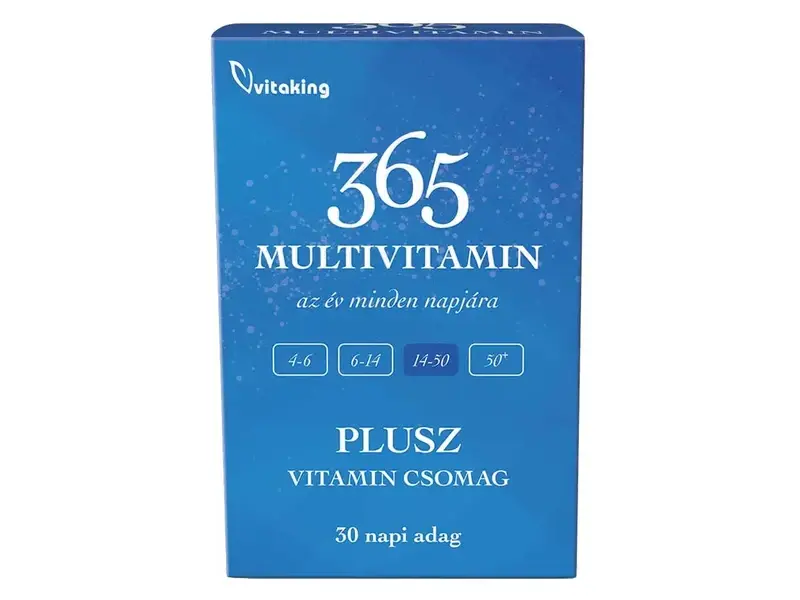Vitaking 365 Multivitamin PLUSZ csomag 30db Vitaking 365 Multivitamin PLUSZ csomag 30db