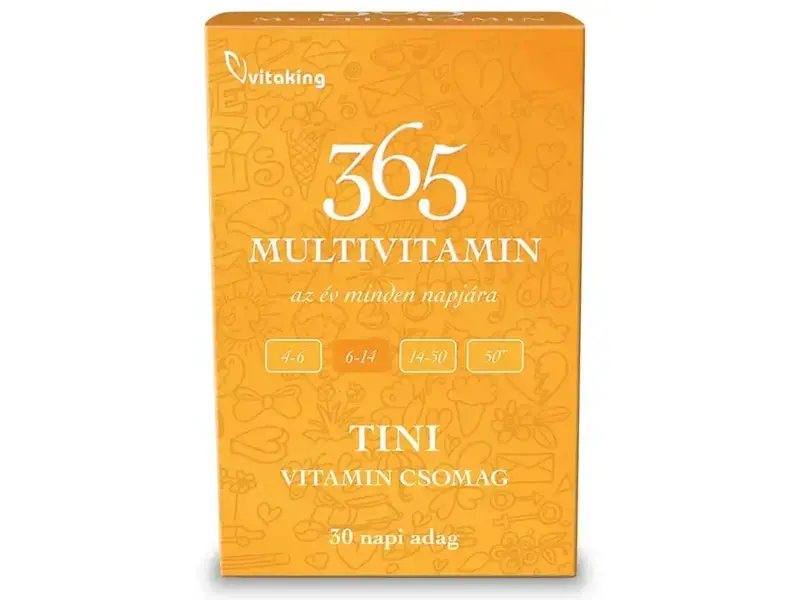 Vitaking 365 TINI Multivitamin csomag 30 db Vitaking 365 TINI Multivitamin csomag 30 db