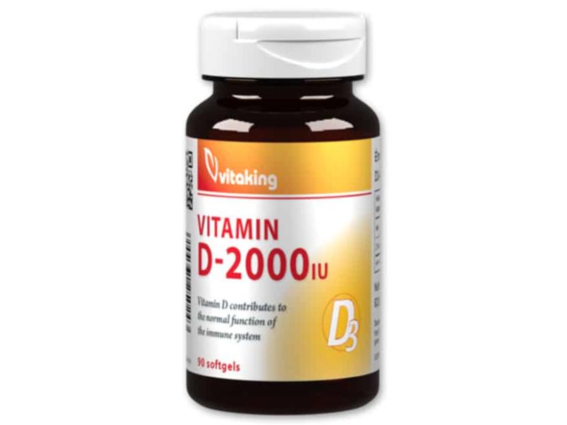 Vitaking D3-vitamin 2000 NE kapszula 90db Vitaking D3-vitamin 2000 NE kapszula 90db