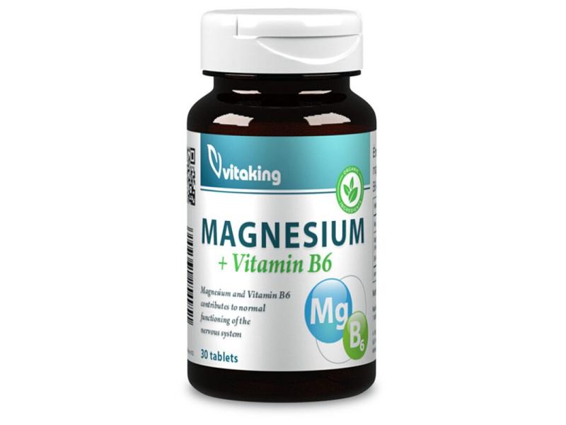 Vitaking Magnézium 150 mg + B6-vitamin 6 mg tabletta 30 db Vitaking Magnézium 150 mg + B6-vitamin 6 mg tabletta 30 db
