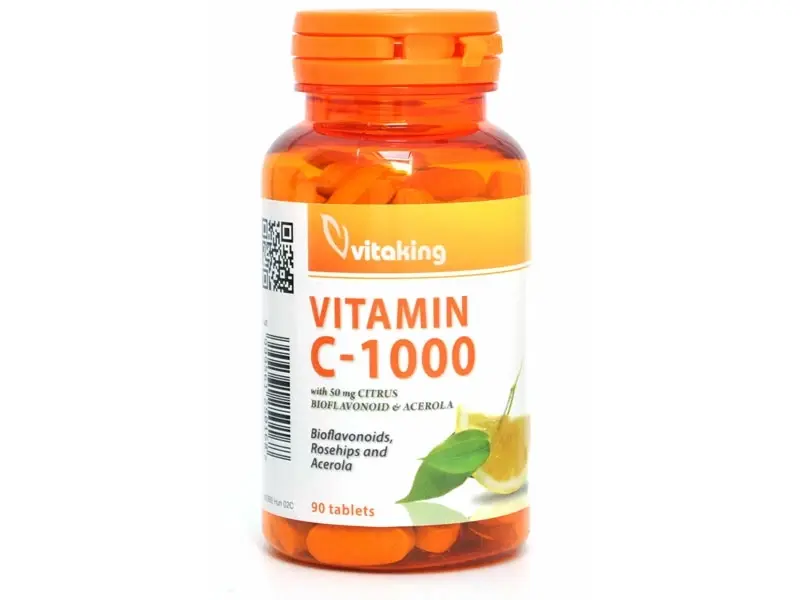 Vitaking Vitamin C-1000 Citrus Bioflavonoid és Acerola 30db Vitaking Vitamin C-1000 Citrus Bioflavonoid és Acerola 30db